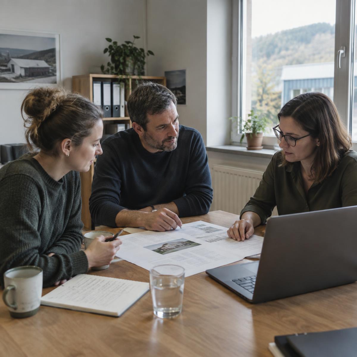 Besprechung in einem mittelständischen Unternehmen
